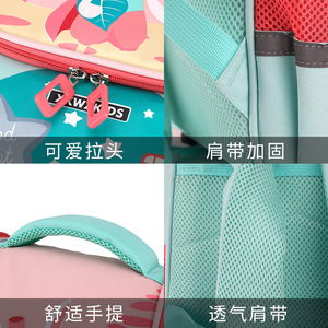 Children's Cartoon <b>Waterproof</b> <b>School</b> <b>Backpack</b> for Primary <b>School</b> Kindergarten Boys Girls Ultra-Light Weight-Reducing Zipper - Product Image 6