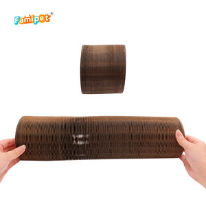 Famipet all'ingrosso pieghevole circolare organo magico cartone gatto tiragraffi giocattolo con campana - Product Image 6