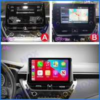 Autoradio Android Car-play pour Toyota Corolla 2018-2023, écran 10 pouces, système de navigation GPS, unité centrale multimédia, lecteur vidéo