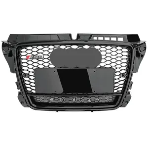 Automotive Parts Honeycomb Front Grille For Audi A3 8P 2008-2013 Upgrade RS3 Quattro Style Radiator Grill