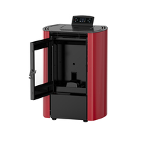 Poêle à granulés de bois KM0603A 6,5 kW EN16510 CE Rohs Wifi avec télécommande et verre résistant à la chaleur