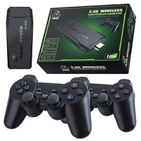 Console populaire 64 Go Consoles de jeux vidéo sans fil 4K HD M8 Game Stick Lite avec manette intégrée 20000 + jeux