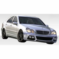 Kit carrosserie Duraflex W-1 pour Mercedes Classe C W203 - 7 pièces - Comprend le cache de pare-chocs avant W-1 (10714) et les jupes latérales W-1 Rockke
