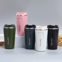 Vaso Térmico Reutilizable con Aislamiento al Vacío Ecológico de 380 ml y 510 ml con Logotipo Personalizado, Taza de Viaje de Acero Inoxidable de Doble Pared para Café
