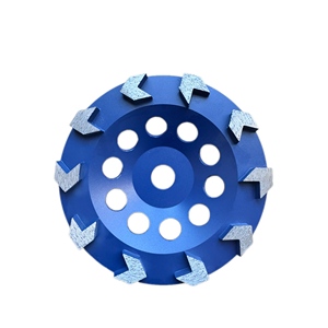 Kim cương Cup bánh xe Mài tấm với 22.23 mét ARBOR lỗ bê tông Mài giày với 10 mũi tên phân đoạn công cụ kim cương - Product Image 1