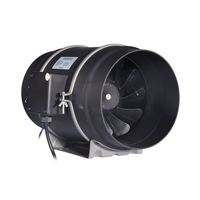 Ventilateur axial à conduit de 5 pouces à moteur EC, économie d'énergie, avec contrôleur de vitesse pour systèmes hydroponiques, personnalisable OEM/ODM, ventilateur en ligne