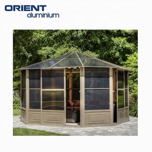 Gazebo Impermeable para Exteriores de Aluminio Moderno 10x12 4x4 3x3, Pérgolas de Jardín y Fabricante de Gazebos Metálicos de Aluminio - Product Image 3