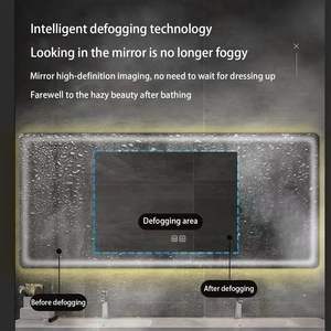 CF BLM1004 Lampe <span class=keywords><strong>de</strong></span> Décoration Murale <span class=keywords><strong>Miroir</strong></span> <span class=keywords><strong>de</strong></span> Salle <span class=keywords><strong>de</strong></span> Bain à LED Rectangulaire 40x60cm Personnalisé Sans Cadre pour Salle <span class=keywords><strong>de</strong></span> <span class=keywords><strong>Douche</strong></span> avec Éclairage Intelligent - Product Image 3