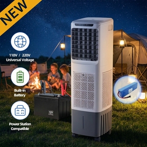 Ventilateur refroidisseur d'air à batterie 5000 m³/h, rechargeable, DC, évaporatif, portable, pour la maison - Product Image 1