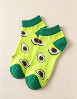Chaussettes courtes en coton tricoté fin, personnalisées avec broderie, absorbantes, respirantes, mignonnes, côtelées, décontractées, pour l'été – Vente en gros