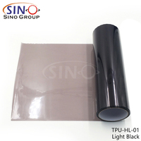 Chine Fournisseur Film d'éclairage de voiture de haute qualité Étanche TPU Noir Transparent Phare Film teinté Vinyle d'enveloppe de voiture