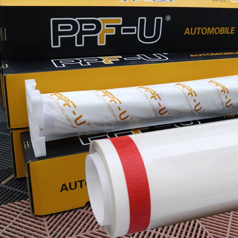 PPF-U מותג TPU PPF 1.52x15m אוטומטי לתיקון שריטה אנטי PPF רכב גוף הגנת צבע ברור רכב מדבקות