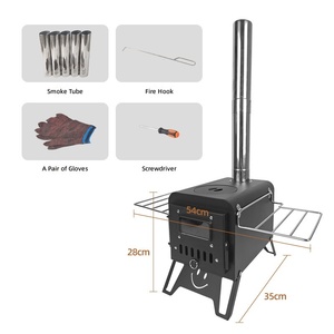 Barbecue et poêle à <span class=keywords><strong>bois</strong></span> multifonctionnels en fonte, modernes, pour l'extérieur, avec garantie de 2 ans - Product Image 1