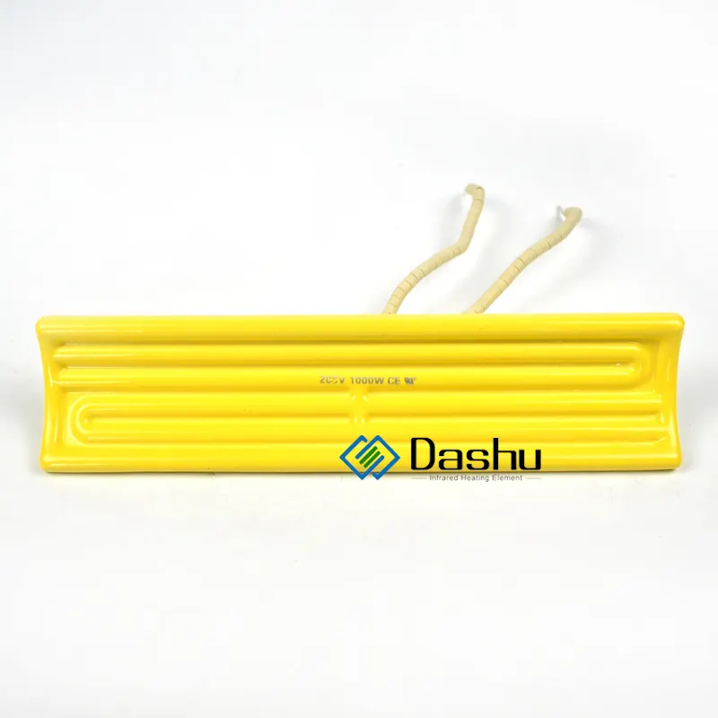 DaShu Industrial Curved Panel Heaters 1000w 800w 650w Jiangsu Ceramic Infrared Heater