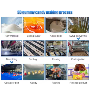 Chất lượng cao sô cô la trung tâm <span class=keywords><strong>Taffy</strong></span> Máy làm kẹo Máy Jelly Gummy kẹo gửi dây chuyền sản xuất - Product Image 4