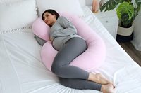 Oreiller de grossesse en forme de C, coussin de soutien pour la maternité, pour dormir sur le côté, oreiller intégral pour soutenir le dos, les hanches et le ventre