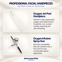 Appareil de nettoyage facial en profondeur Aston, très vendu, 5 en 1, hydrodermabrasion, jet d'oxygène, équipement professionnel de salon