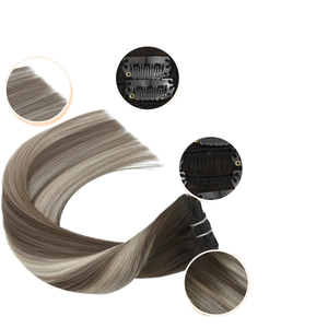 Extensiones de Cabello Humano Remy Brasileño Virgen de Doble Trama para Balayage, Liso Sedoso y Ondulado, Venta al por Mayor, Clip-in, Entrega Rápida, Gran Stock - Product Image 1
