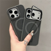 Coque de téléphone portable de luxe de haute qualité, antichoc et dissipant la chaleur, pour iPhone 18 Pro, étui magnétique en PC avec support d'appareil photo
