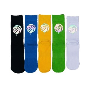 Cycling Crew Socks Cotton Reflective Yellow For Men Women Outdoor Sports Summer Wear - Product Image 5