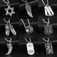 Collier en acier titane pour hommes et femmes, Hip Hop, pendentif hexagonal, chaîne Simple, bijoux Hip Hop
