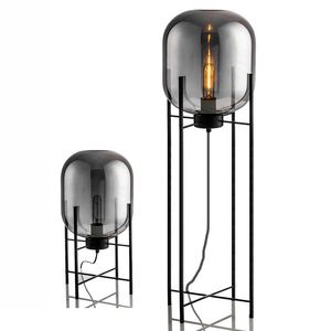 Postmoderne créatif minimaliste designer hiver melon <span class=keywords><strong>verre</strong></span> lampadaire nord européen vent chambre chevet hôtel lampadaire - Product Image 4
