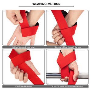 Mkas Tùy Chỉnh Kích Thước Logo Colour Nhiệm Vụ Nặng Nề Tập Thể Dục Phòng Tập Thể Dục Cổ Tay Trọng Lượng Nâng Dây Đeo Powerlifting Đào Tạo Dây Đeo Cổ Tay - Product Image 2