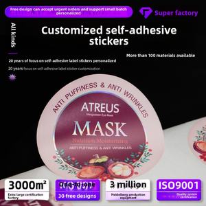 Autocollant personnalisé auto-adhésif avec logo estampé or, impression UV ronde, personnalisation de marque colorée pour dentifrice - Product Image 3