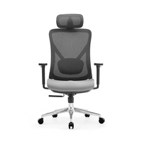 Foshan chaise de bureau moderne en tissu ergonomique confortable et robuste chaise de bureau d'ordinateur avec support lombaire 2D Silla de oficina