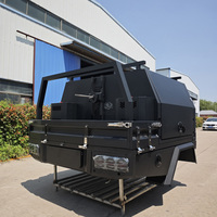 Caisse de rangement 4x4 en aluminium pour pick-up, avec tiroir de cuisine, support de réfrigérateur et boîte à outils