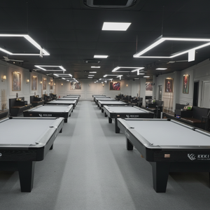 Table de billard élégante avec une construction en ardoise solide, des accessoires de luxe et une esthétique raffinée - Product Image 1