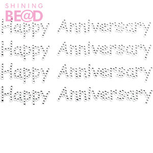 Joyeux anniversaire/anniversaire/cristal auto-adhésif lettre acrylique strass autocollant pour cartes de mariage joyeux noël - Product Image 3