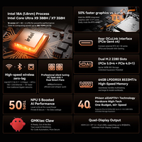 Desktop Intel Core Ultra X7 358H Mini PC 16-core 16-thread 64GB DDR5 1TB SSD Gaming Computer PC with Intel AI Boost Mini Host