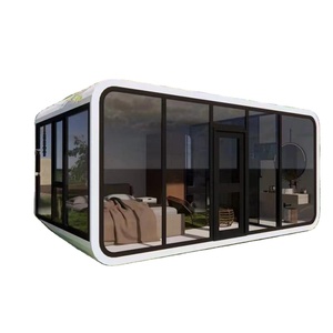 Casa Prefabricada Moderna y Económica Tipo Cabaña Apple <span class=keywords><strong>en</strong></span> <span class=keywords><strong>Venta</strong></span>, Oficina Portátil Prefabricada de 20 Pies/40 Pies, Contenedor Insonorizado - Product Image 2