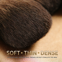 Lot de pinceaux de maquillage professionnels de luxe, marque privée et vente en gros de pinceaux à cheveux naturels de haute qualité pour kits personnalisés