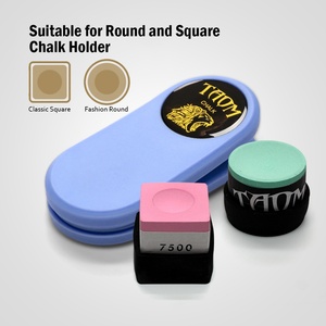 TAOM Magnetic <b>Chalk</b> Holder Belt Clip for Round and Square,Portable Pool Cue <b>Chalk</b> Holder with Silicone Clip,Silent <b>Chalk</b> Holder - Product Image 2