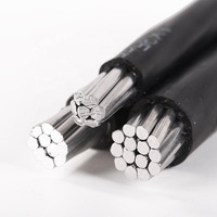 Câble Aérien Groupeé ABC 4x50mm² 4x35mm² 4x25mm² 4x16mm² 4x95mm² XLPE Câble Aérien Groupeé en Aluminium Torsadé