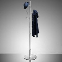 Porte-manteau et porte-chapeaux autoportant en acrylique transparent, simple, moderne et polyvalent pour chambre et bureau