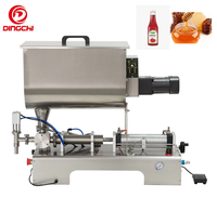 Machine de remplissage pneumatique semi-automatique de Type U pour huile nouvelle condition pour boissons pâtes de Sauce tomate Salsa au chocolat