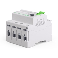 Interruptor de Corriente de Fuga a Tierra de Riel DIN 4P 63A 30mA 300mA, Disyuntor Diferencial RCCB RCD 10KA Tipo B, Interruptor de Circuito en Miniatura TORD4B-63 400V