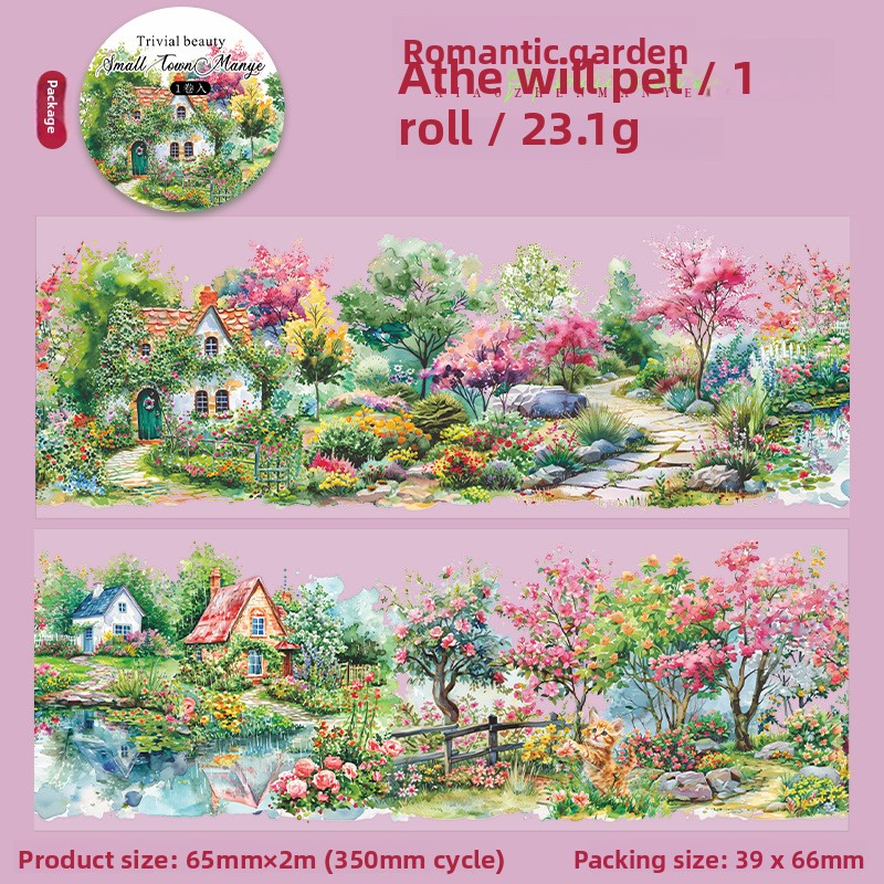 D Romantic garden pink