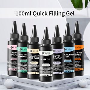 Top <span class=keywords><strong>Coat</strong></span> UV Gel pour Ongles de 100 ml, Couche de Finition, Renforcement, <span class=keywords><strong>Base</strong></span> <span class=keywords><strong>Coat</strong></span> pour Salon de Beauté, <span class=keywords><strong>Utilisation</strong></span> de Recharge - Product Image 2