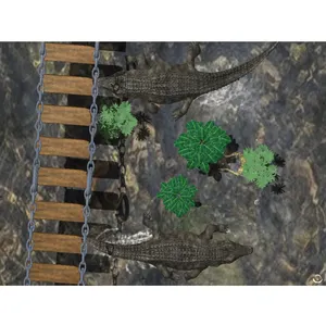 Nouvel écran de projection interactif crocodile projecteur hologramme plancher de jeu animaux animatroniques pour sol de jeu intérieur softplay