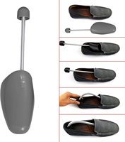 Civière d'arbre à chaussures en plastique pour hommes et femmes, forme de chaussure de support de baskets
