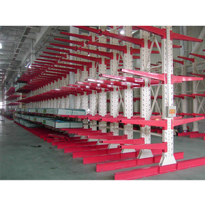 Warehouse shelf storage steel double side arm metal heavy duty cantilever shelf racks