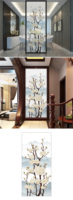 Vidrio Artístico Laminado Sólido Decorativo de Alta Gama, Abstracto, para Hotel, Villa, Oficina, Baño, Dormitorio, Taller, Salón, Fábrica, Personalizable