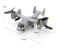 Nouvel Avion RC à Double Conduit en Alliage d'Aluminium Revêtu de Zinc, Durable, avec Télécommande F25-RTF