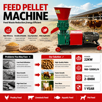 Machine à granulés d'aliments pour volailles, poulets et canards, rotative, à plat, à entraînement électrique, portable, facile à utiliser et peu encombrante pour la cour.