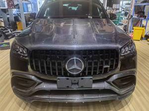 Piezas de automóviles para mercedes-benz GLS63 <span class=keywords><strong>AMG</strong></span> <span class=keywords><strong>2021</strong></span> actualización LD estilo cuerpo Kit labio delantero Tuyere rueda ceja difusor trasero capó de ala superior - Product Image 2