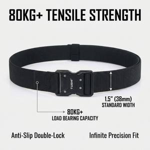 Cinturón Táctico Elástico <span class=keywords><strong>TUSHI</strong></span> de 1.5 Pulgadas con Hebilla de Aleación de Zinc, Fabricante EDC, Logotipo Personalizado OEM - Product Image 4